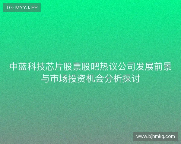 中蓝科技芯片股票股吧热议公司发展前景与市场投资机会分析探讨